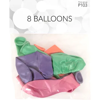 Partyballonger 8-p Happy Party.