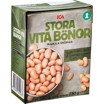 Stora Bönor Vita 380g ICA.