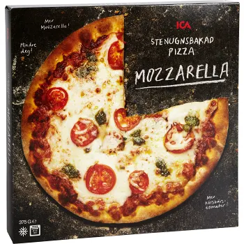 Pizza Mozzarella stenugnsbakad 375g ICA.