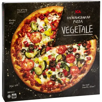 Pizza Vegetale stenugnsbakad 360g ICA.