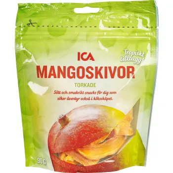 Mangoskivor Torkade 90g ICA.