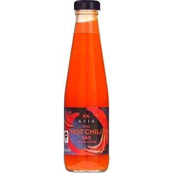 Thai hot chilisås 300ml ICA Asia.