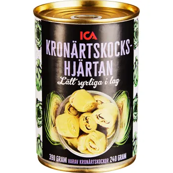 Kronärtskockshjärtan 390g ICA.