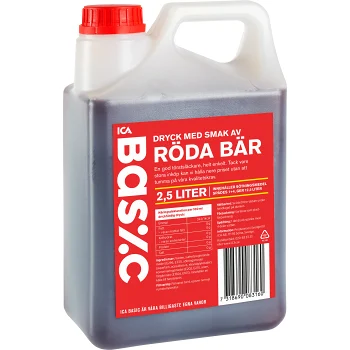 Dryck Röda bär 2,5l ICA Basic.