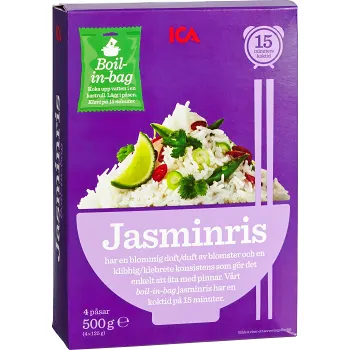 Jasminris Boil in bag 500g ICA.