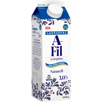 A-fil 3% Laktosfri 1l ICA.