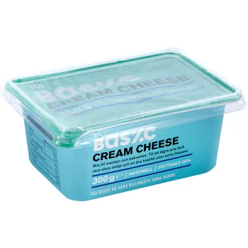 Cream cheese Naturell 300g ICA Basic.