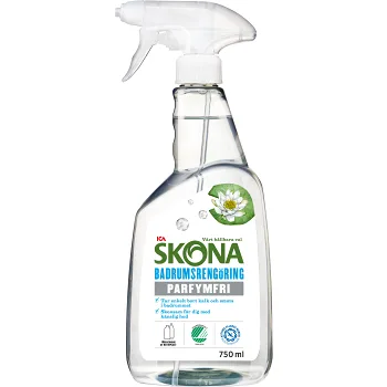 Badrumsrengöring Parfymfri 750ml Miljömärkt ICA Skona.