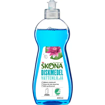 Handdiskmedel Vattenlilja 400ml Miljömärkt ICA Skona.