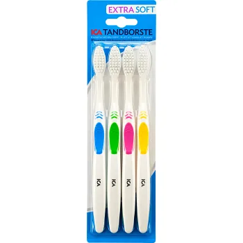 Tandborste Extra Mjuk 4-p ICA.