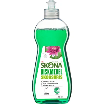 Handdiskmedel Skogsbris 400ml Miljömärkt ICA Skona.