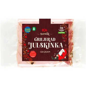 Julskinka Griljerad glutenfri 120g ICA.