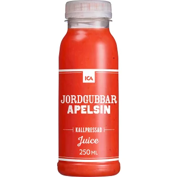 Juice Jordgubb &amp; apelsin 250ml ICA.