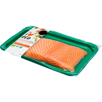 Laxfilé i bit Ekologisk 500g KRAV ICA I love eco.