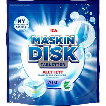 Maskindisktabletter 70-p ICA.
