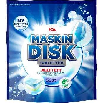 Maskindisktablett 50-p ICA.