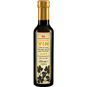Matlagningsvin Vitt 250ml ICA.