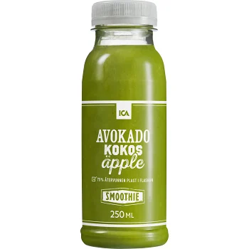 Smoothie Avokado Kokos &amp; Äpple 250ml ICA.