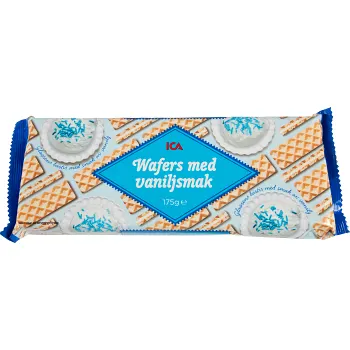 Wafers Vaniljsmak 175g ICA.