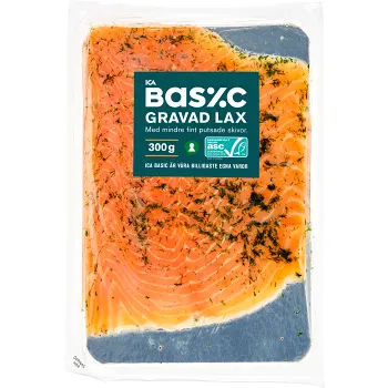 Lax gravad 300g ICA Basic.