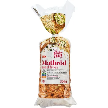 Matbröd med fröer 500 g ICA.