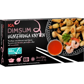 Dimsum knyten ugnsfärdiga 230g ICA.