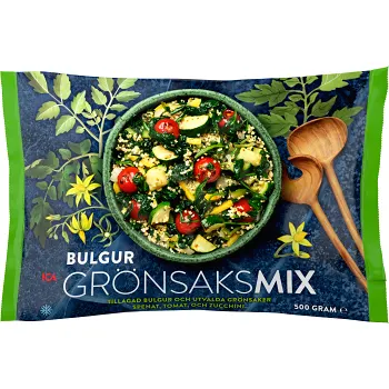 Bulgur &amp; grönsaksmix 500g ICA.
