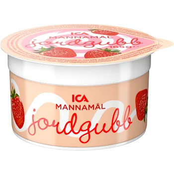 Mannamål Jordgubb 165g ICA.