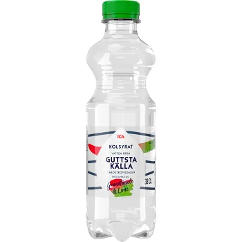 Vatten Granatäpple Lime 33cl ICA.