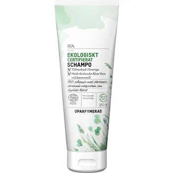 Schampo Oparfymerad 250ml ICA Hjärtat EKO.