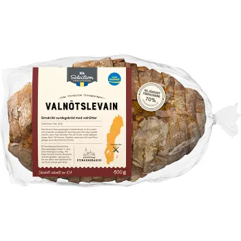 Råglevain Valnöt 600g ICA Selection.