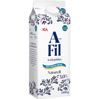 A-fil Naturell 3% 1,5l ICA.