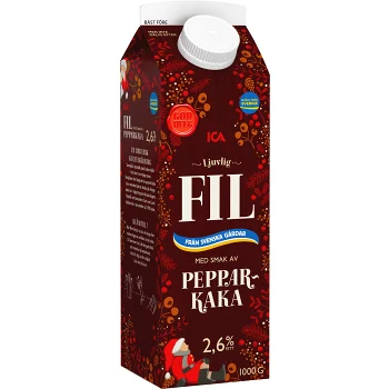 Filmjölk Pepparkaka 2,6% 1l ICA.
