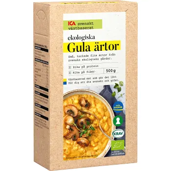 Gula Ärtor 500g KRAV ICA.