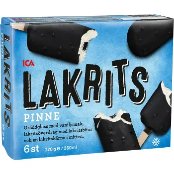 Lakritspinne 6-p ICA.