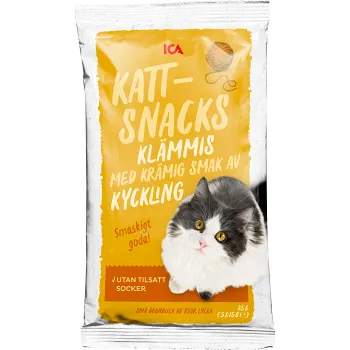 Kattsnacks Klämmis Kyckling 75g ICA.