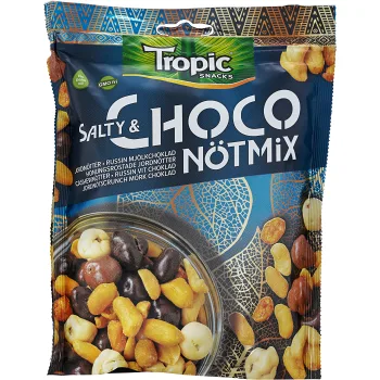 Nötmix Salty &amp; Choco 200g Tropic Snacks.