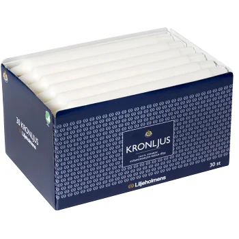 Kronljus Vit 30-p Liljeholmens.