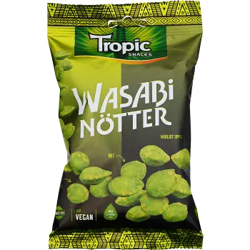 Wasabi Nötter 145g Tropic Snacks.