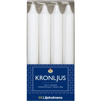 Kronljus Vit 8-p Liljeholmens.