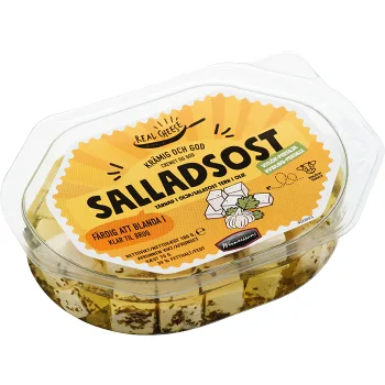 Salladsost Tärnad I Olja Vitlök/persilja 100g Wernerssons.