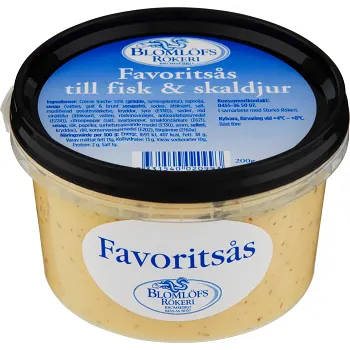 Favoritsås till fisk &amp; skaldjur 200g Blomlöfs Rökeri.
