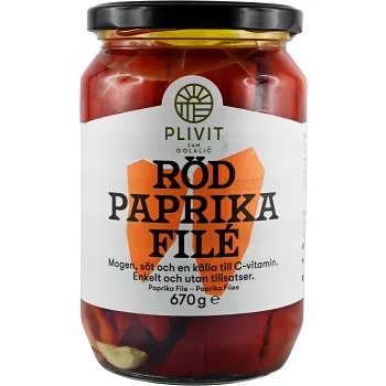 Röd Paprikafile 670g Plivit Trade.