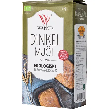 Dinkelmjöl Fullkorn Eko 1kg Wapnö.