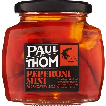 Peperoni Mini Färskostfyllda 250g Paul och Thom.