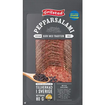 Pepparsalami 80g Grilstad.