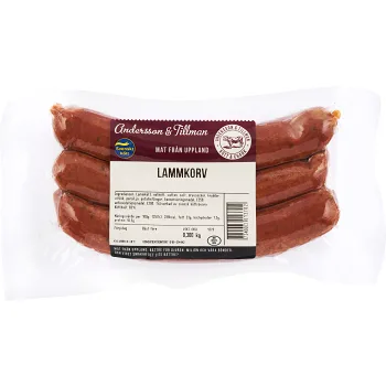 Lammkorv ca 300g Andersson &amp; Tillman.