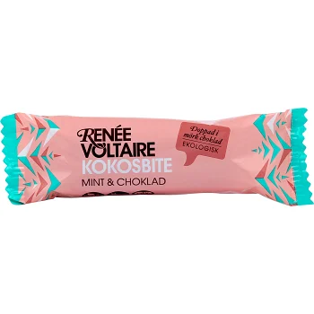 Kokosbite Mint &amp; Choklad 40g Renée Voltaire.