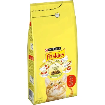Kattmat Oxkött kyckling &amp; grönsaker 2kg Friskies.