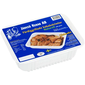 Färdiggrillad kebab naturell Glutenfri 300g Järvsö Kebab AB.